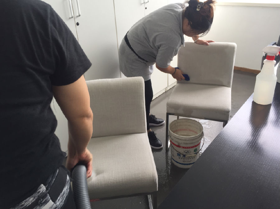 措美县沙发清洗案例